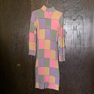 Bouncy wear Vintage Patchwork dress Size M